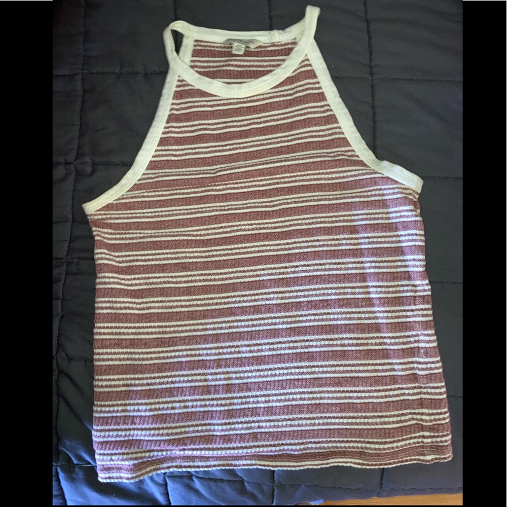 Pink and White Halter Tanktop - Lucky Brand